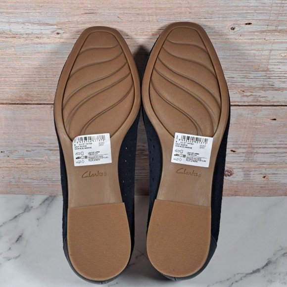 Clarks Shoes Clarks Collection Juliet Hayes Navy Suede Loafer